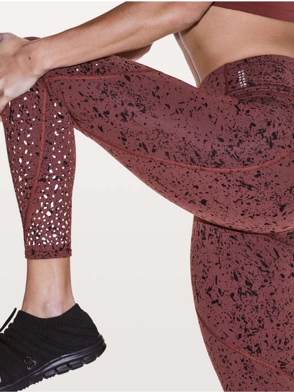 lululemon athletica X SoulCycle To The Beat Tight Tempo Splatter Adobe Dust